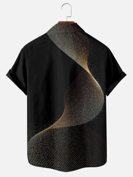 Men's Easter Cross Print Casual Short Sleeve Pocket Shirt