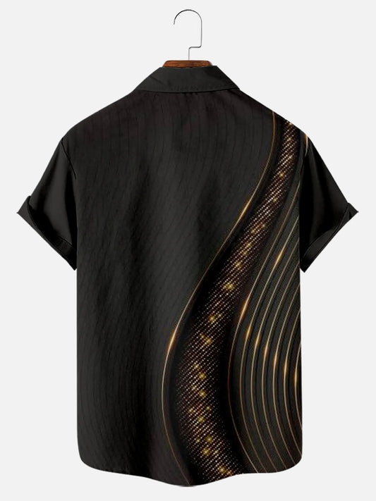 Men's Easter Jesus Cross Print Holiday Short Sleeve Shirt