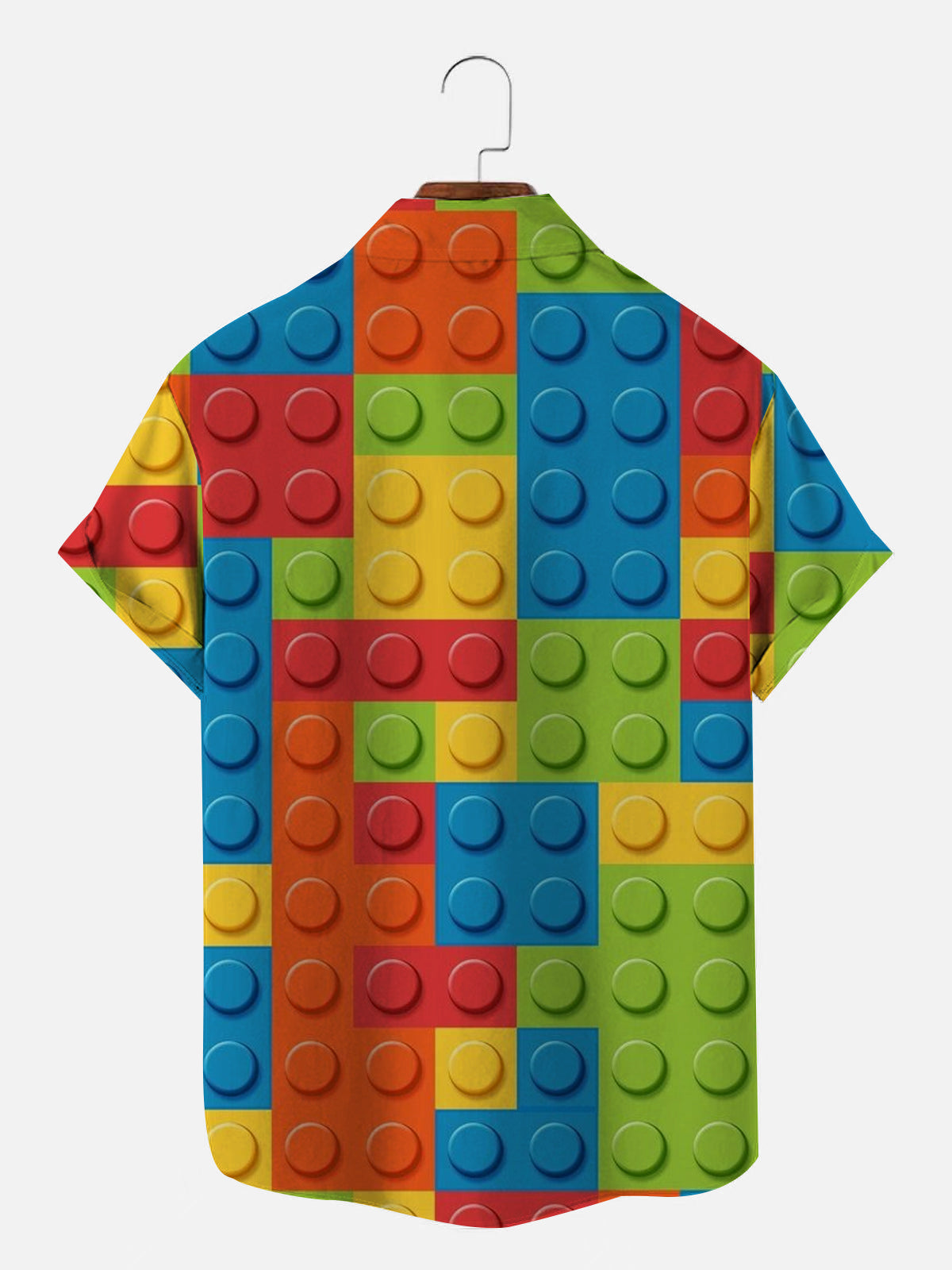 Retro Casual Toy Building Blocks Men's Hawaiian Shirt