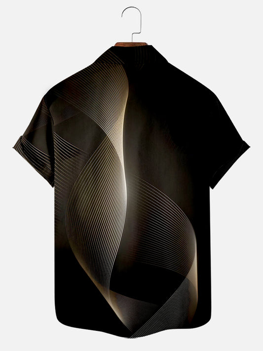 Men's Easter Cross Print Casual Short Sleeve Pocket Shirt