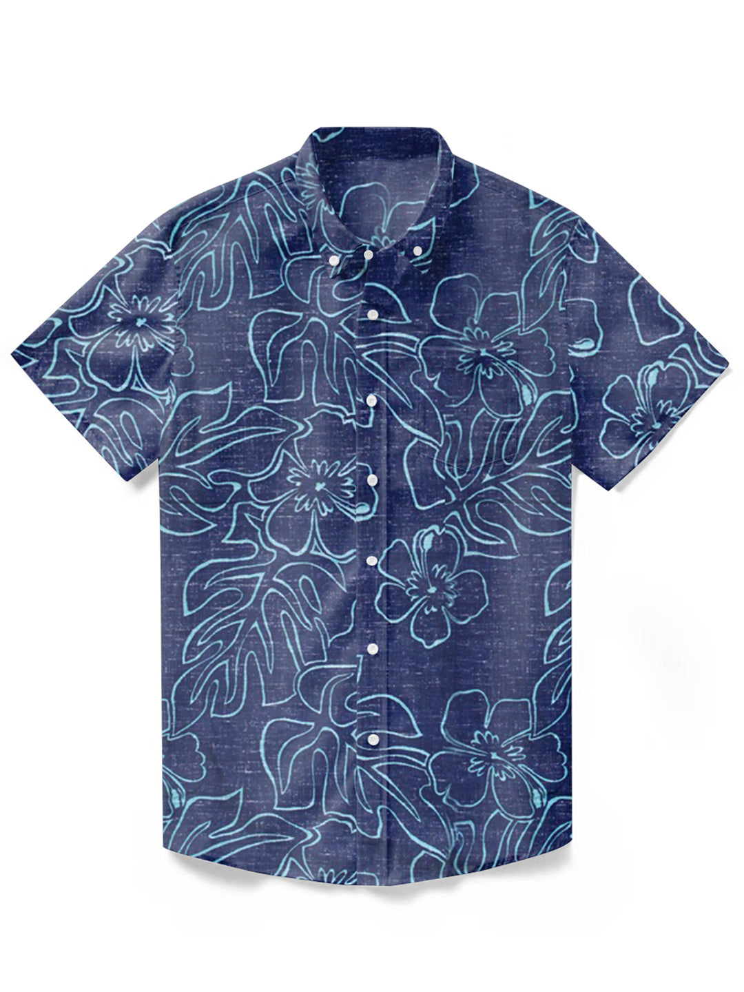 Blue Monstera-100% Cotton Shirt