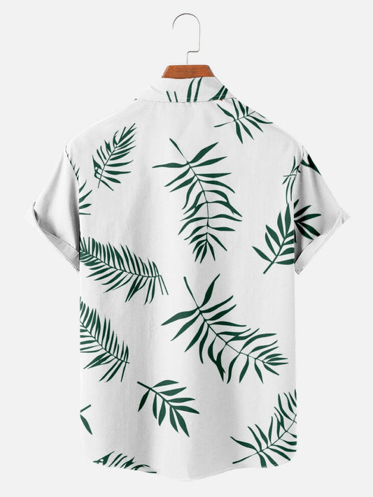 Hawaiian Men's Mosaic Beach Aloha Casual Vacation Short Sleeve Shirt