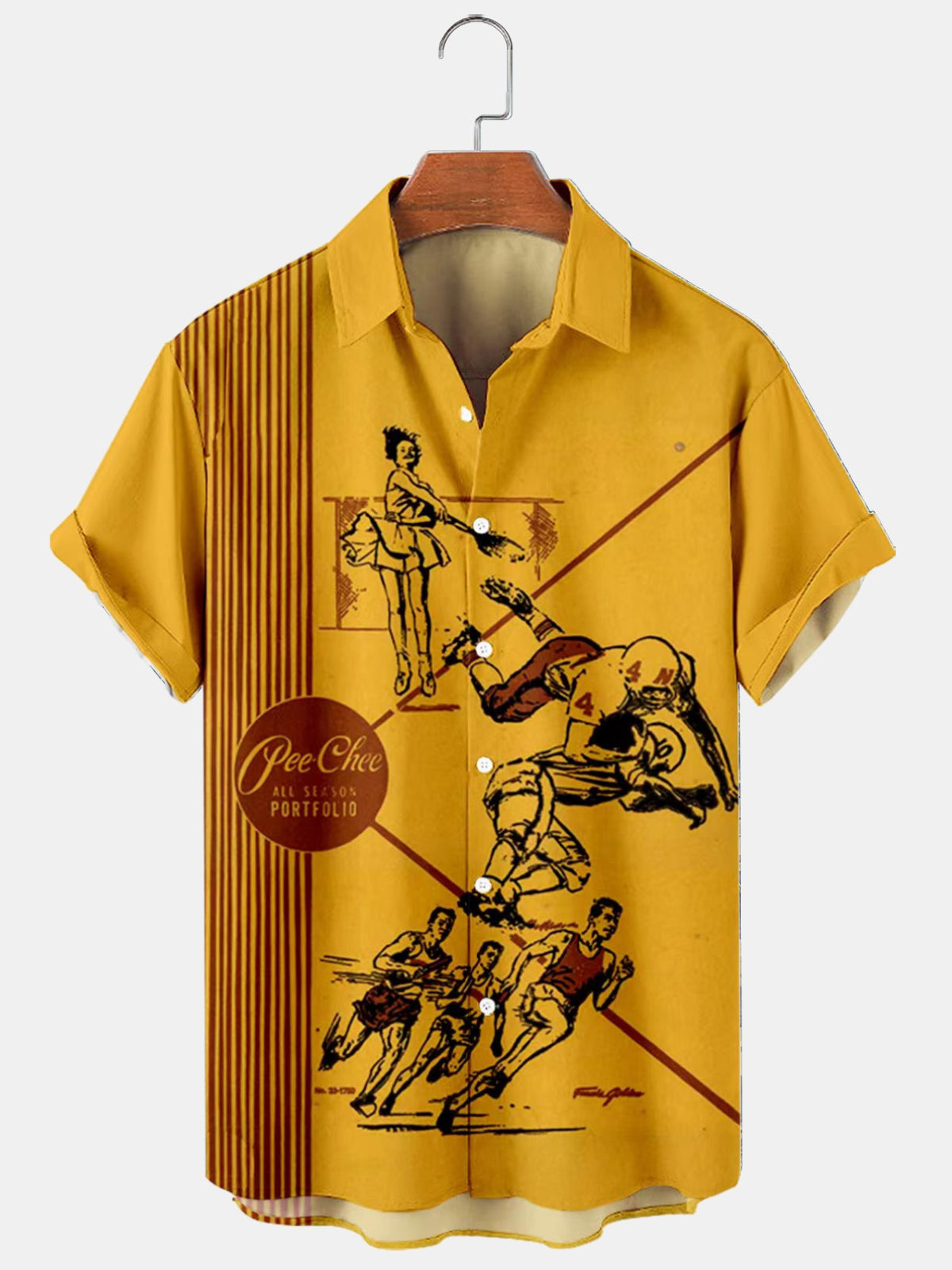 Pop Culture 70s80s Men's Vintage Shirts Hallyy