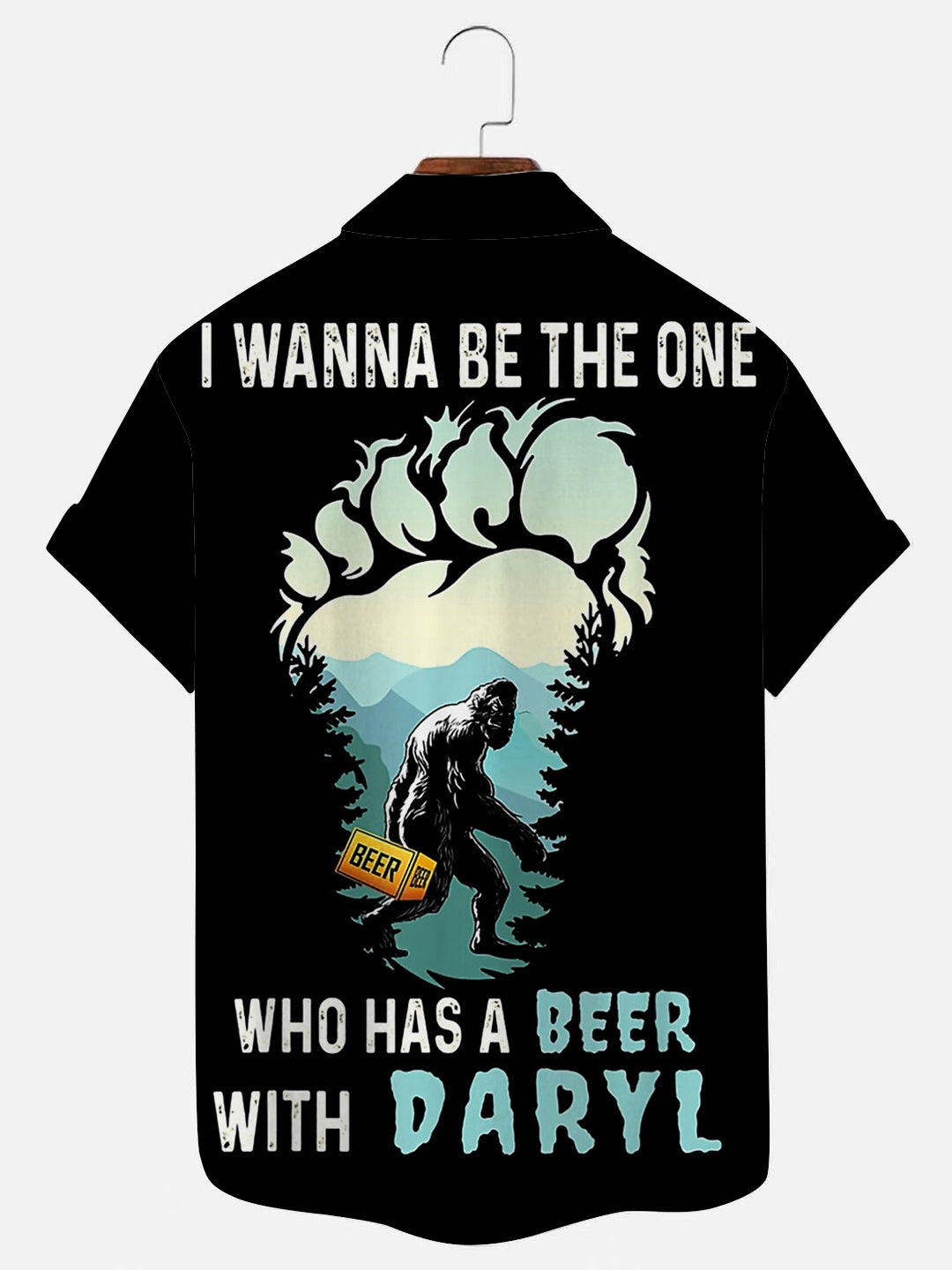 Bigfoot Beer Hawaiian Short Sleeve Shirt