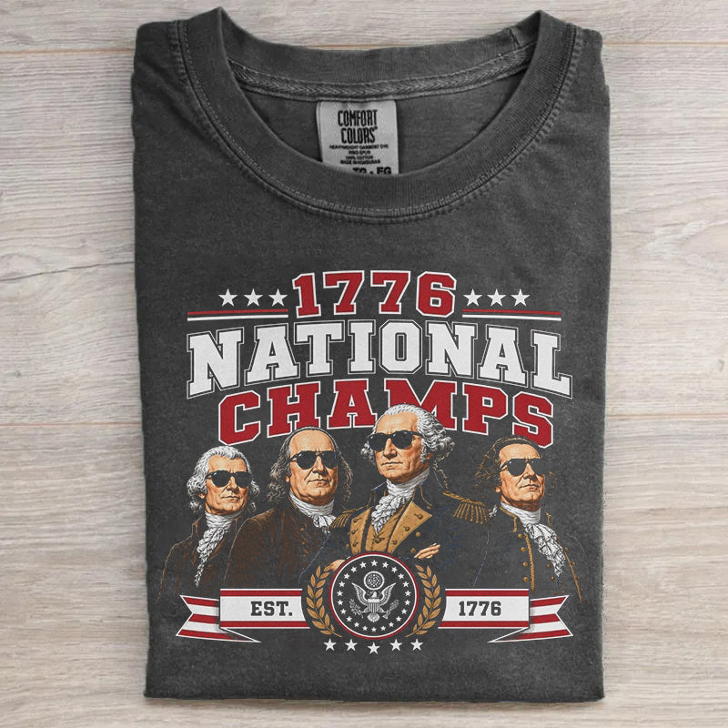 1776 National Champs Fun Print Unisex T-Shirt