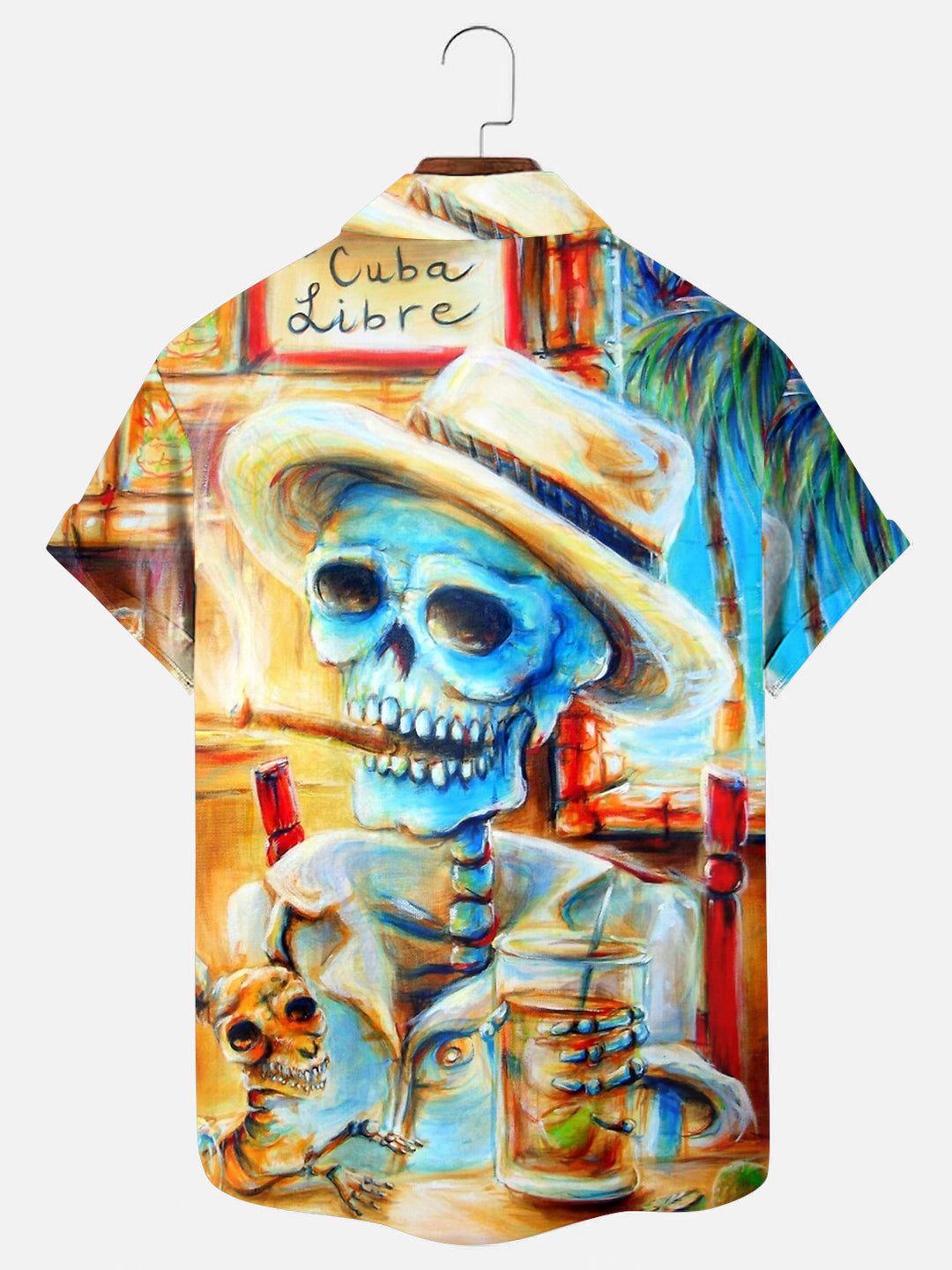 Mi Cuba Libre art print Hawaiian short sleeve shirt