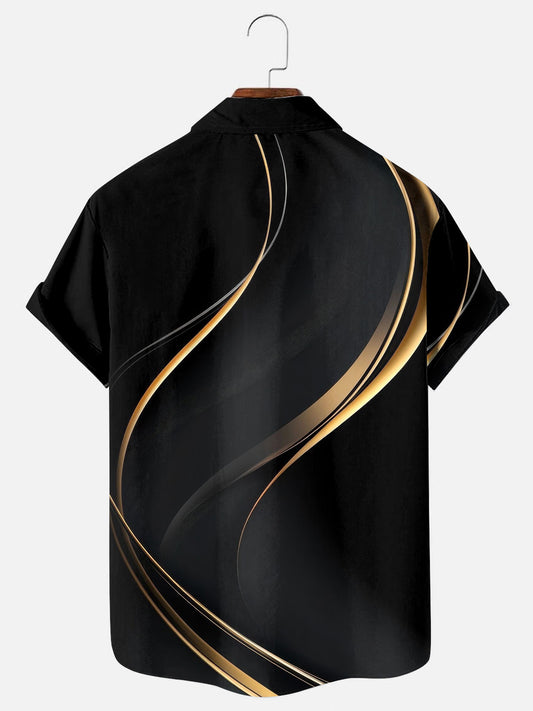 Men's Faith Cross Print Casual Short Sleeve Shirt