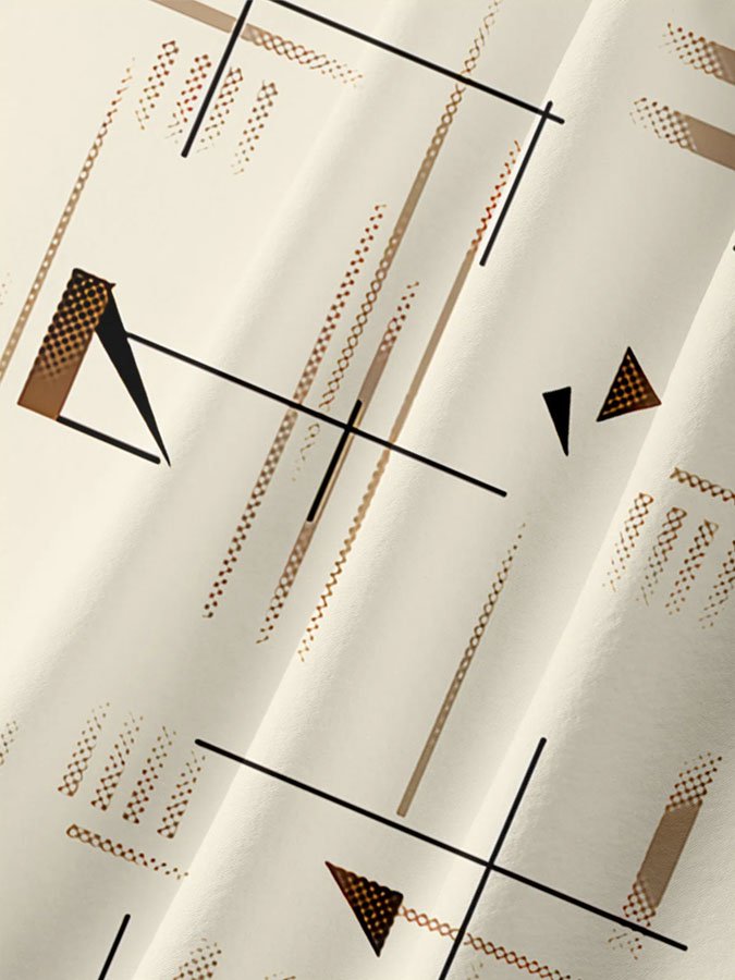 Men's Basic Line With Chest Pocket Casual Short Sleeve Hawaiian Shirt