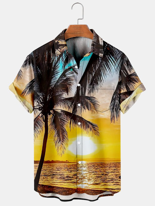 Men's Sea Level Sunrise Print Shirt