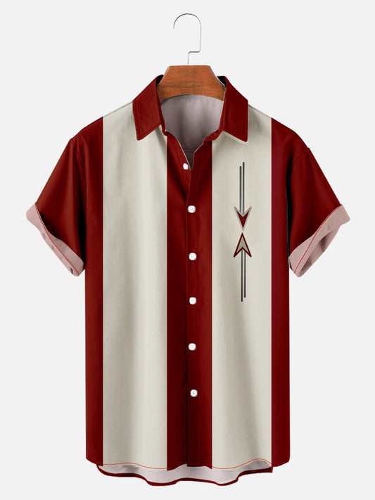 Hawaiian Retro Men's Casual Short Sleeved Shirt