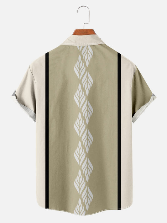 Casual Striped Short Sleeve Shirt