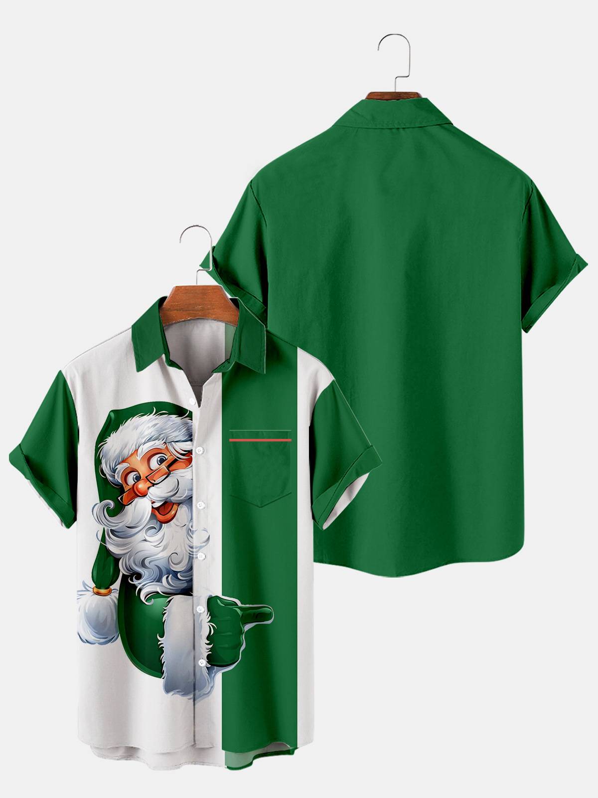 Simple Christmas Element Men's Large Short Sleeve Shirt