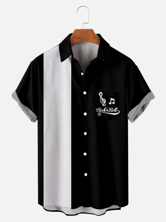 Retro Rock Hawaiian Print Shirt