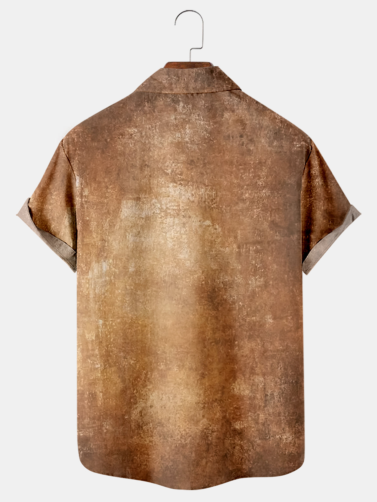 Old Fashioned Christmas Casual Loose Men's Plus Size Short-Sleeved Shirt