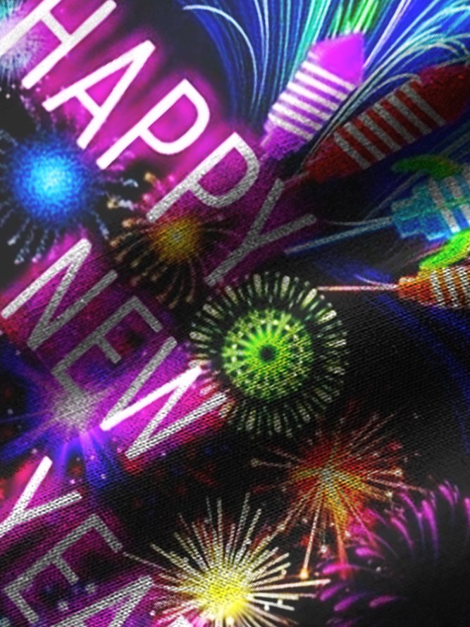 Happy New Year 2023 Men's Hawaiian Short Sleeve Shirt