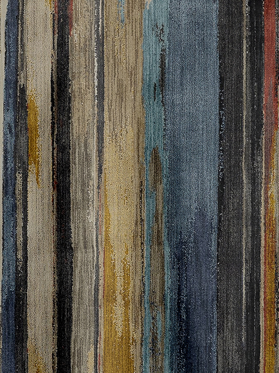 Leisure Vacation Abstract Gradient Geometric Pattern Hawaiian Style Printed Shirt Top