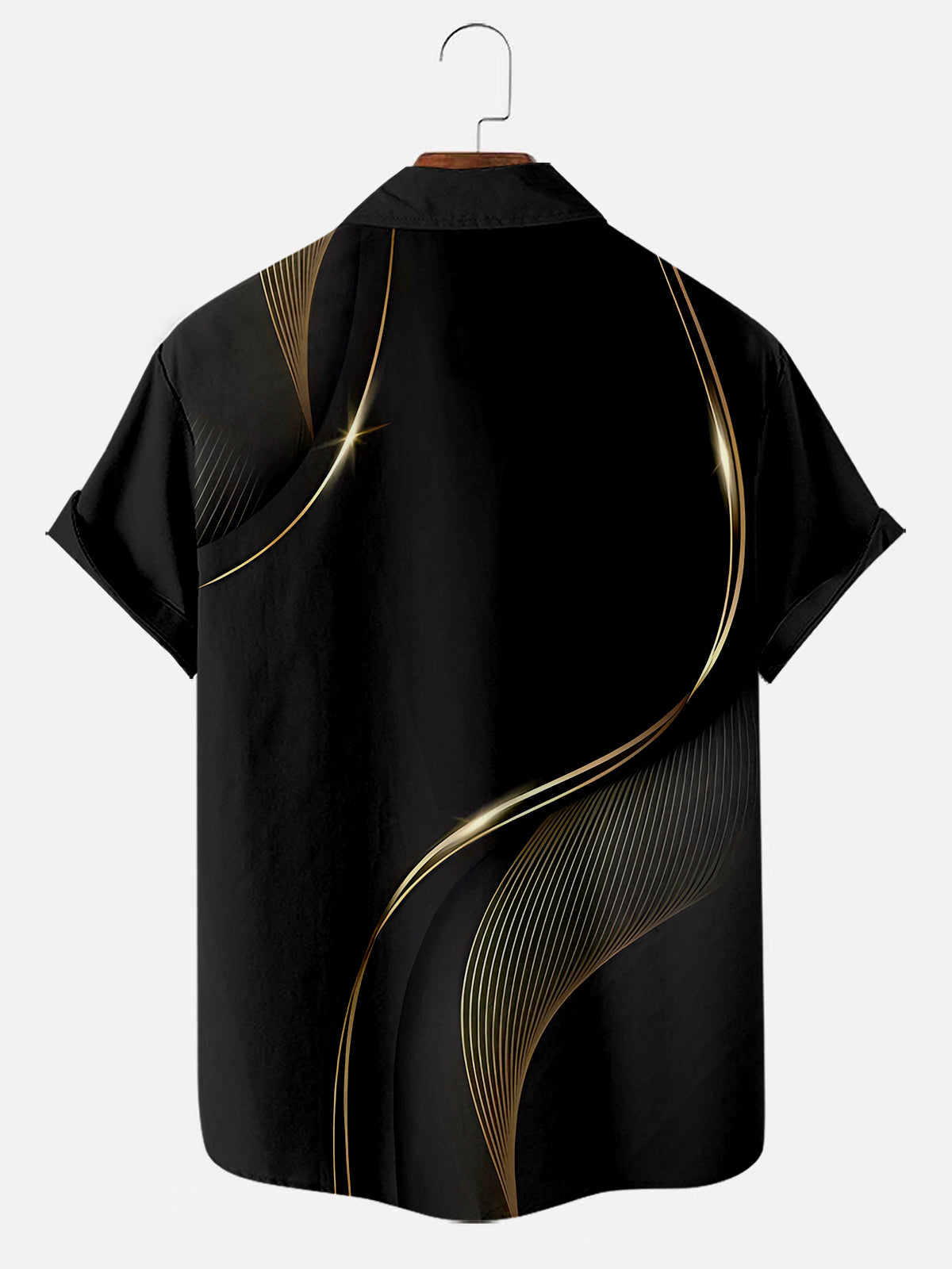 Easter Cross Print Holiday Short Sleeve Pocket Shirt