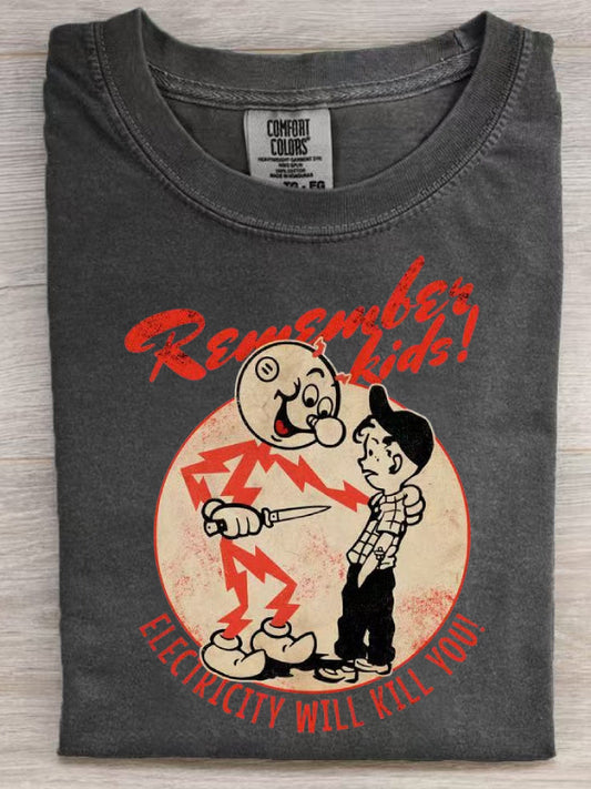 Vintage Electricity Will Kill You  T-Shirt