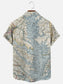 Chesapeake Bay Vintage Map Print Hawaiian Short Sleeve Shirt