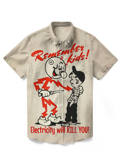 ELECTRICITY KILLS - 100% Cotton Shirt
