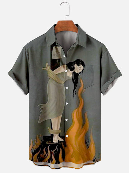 Stay Calm No Matter What Happens Art Print Short Sleeve Shirt