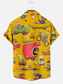 Men’s Vintage Cartoon Cars Hawaiian Short Sleeved Shirt