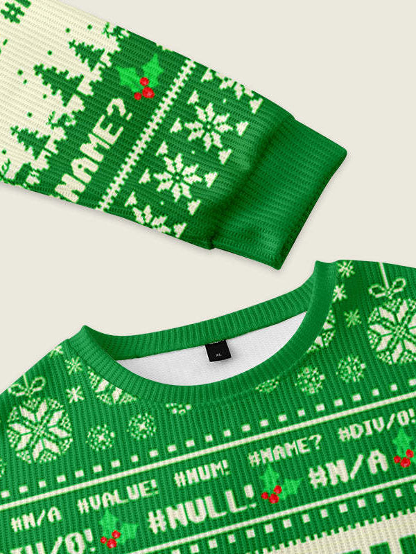 Ohh...This Calls for a Spreadsheet Ugly Christmas Knit Sweatshirt