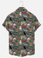 Men's National Lampoon Christmas Holiday Graphic Print Christmas Short Sleeve Shirt