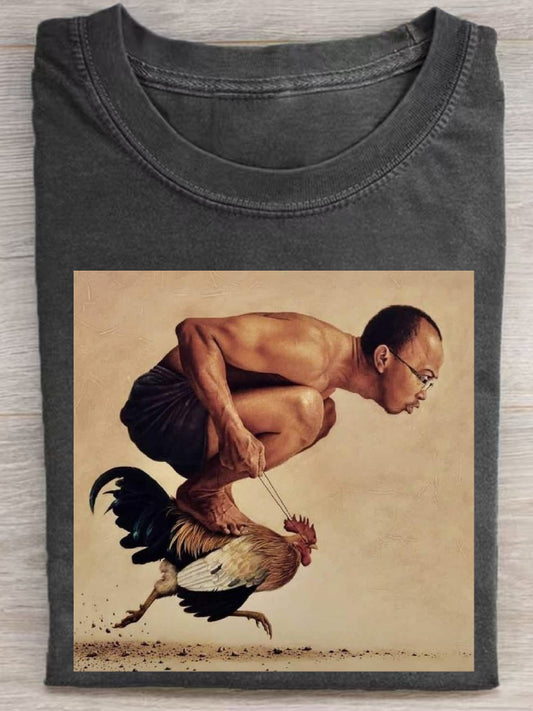 Chicken Jockey Meme Tee