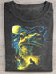 Frog Howling to the Moon Print T-shirt