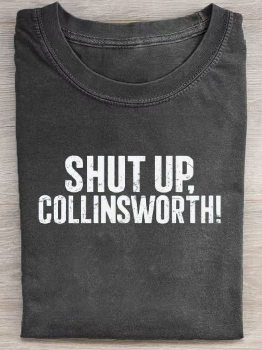 Shut Up Collinsworth Funny Football Commentary T-Shirt