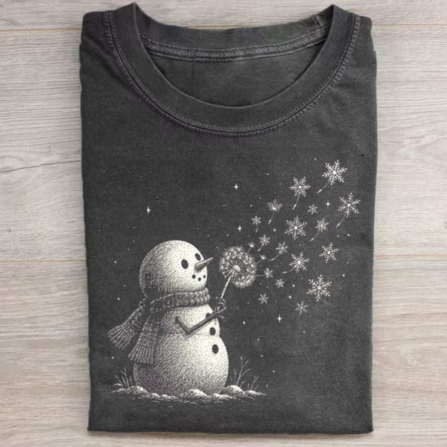 Snowman Dandelion Wish T-Shirt