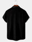 Men's Playing Card Print Vintage Bowling Shirt