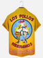 Men's Vintage Los Pollos Hermanos Poster Print Hawaiian Short Sleeve Shirt