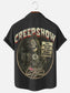 Men's Horror Movie Poster Print Casual Short Sleeve Shirt