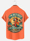 Men's I'm Retired It's 5 O'clock Everywhere Parrot Print Hawaiian Short Sleeve Pocket Shirt
