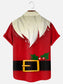 Men's Santa Claus 3D Print Holiday Short Sleeve Shirt