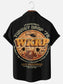 Men's Vintage Wkrp Turkey Drop '78 Print Casual Short Sleeve Shirt