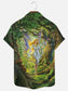 Men's Fairytale Forest Fairy Print Hawaiian Short Sleeve Shirt