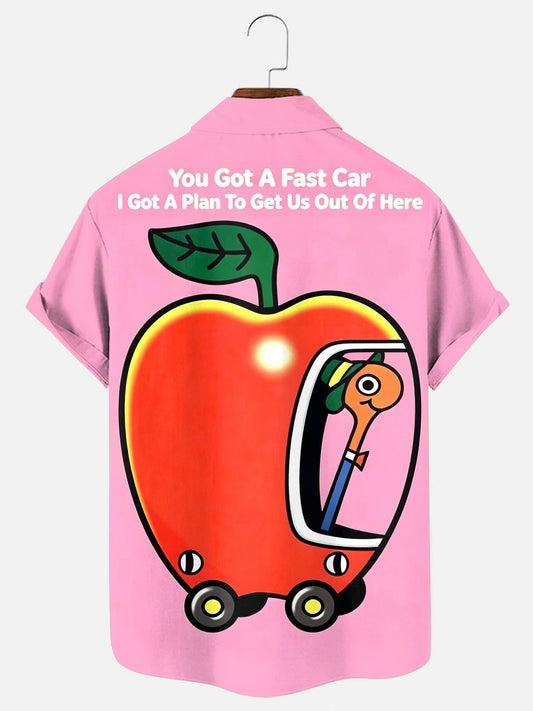You Got A Fast Car I Got A Plan To Get Us Out Of Here Short Sleeve Pocket Shirt