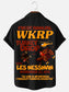 Men's Wkrp Turkey Drop On Casual Short Sleeve Shirt