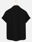 Men's Vintage Bowling Bear Logo Print Casual Short Sleeve Shirt
