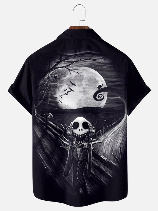 Scream Before Christmas Holiday Short Sleeve Shirt
