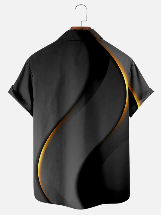 Men's Easter Cross Print Holiday Short Sleeve Shirt