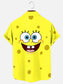 Men's Cartoon Print Casual Hawaiian Short Sleeve Shirt