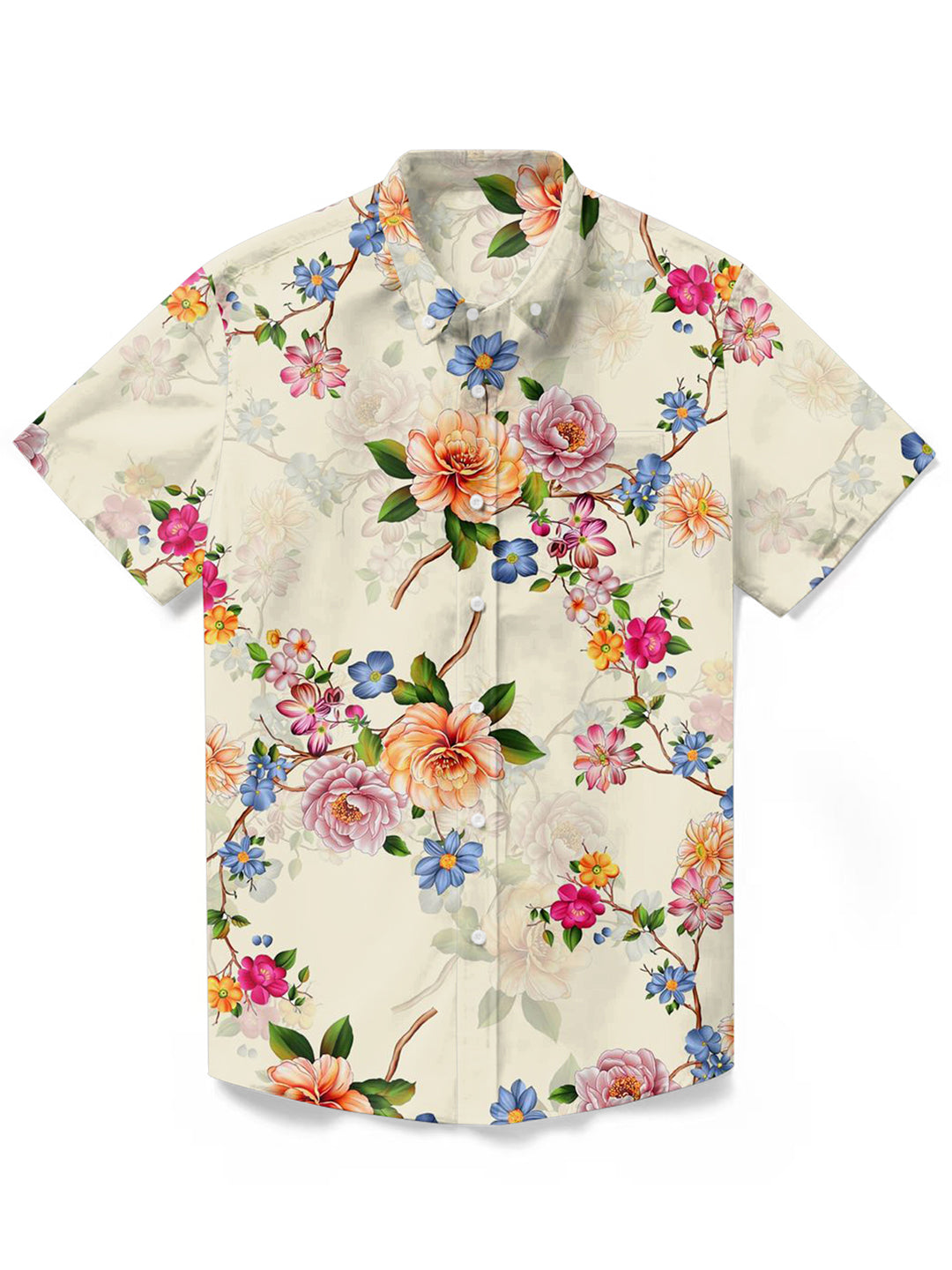 Flowers - 100% Cotton Shirt