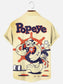 Men's Retro Classic Animated Cartoon Print Hawaiian Short Sleeve Shirt