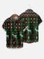 Christmas Chest Pocket Short Sleeve Hawaiian Shirt