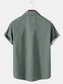 Mens Beach Print Casual Breathable Hawaiian Short Sleeve Shirt