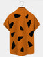 Men's Nostalgic Movie Fun Print Short-sleeved Shirt